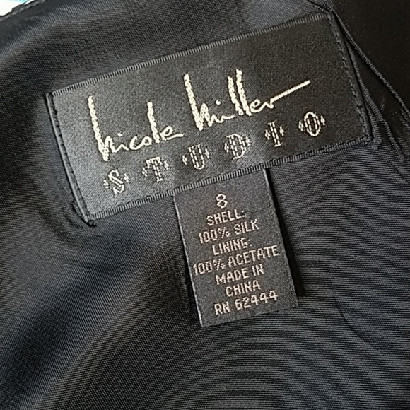 Stunning Nicole Miller Studio 100% silk skirt Sz 8 - Picture 6 of 7